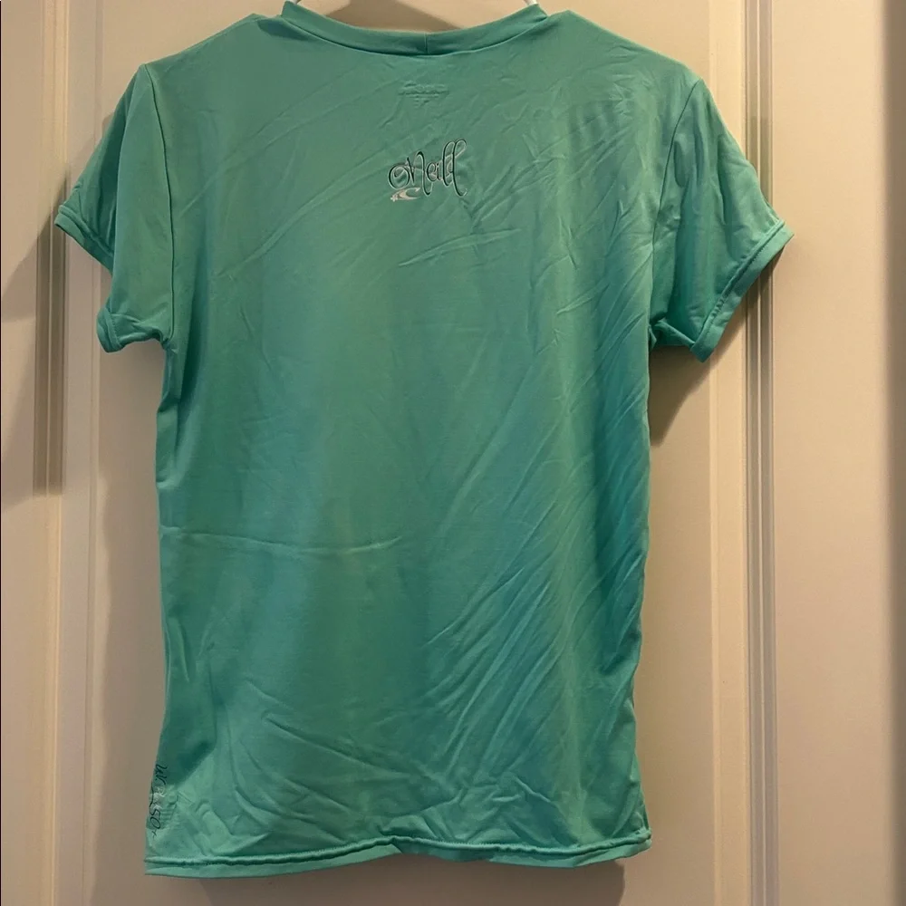 O'Neill Skins UV Block50+Short Sleeve Rashguard top Bodycon 91%nylon 9%spandex M